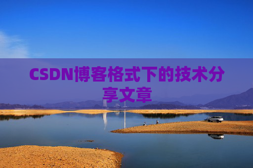 CSDN博客格式下的技术分享文章